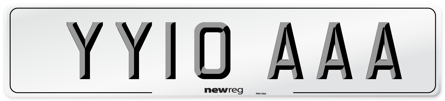 YY10 AAA Number Plate from New Reg